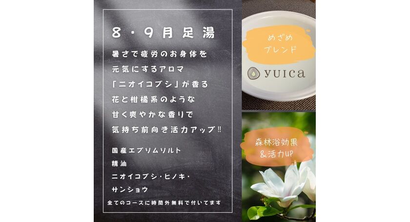 足湯　ニオイコブシ